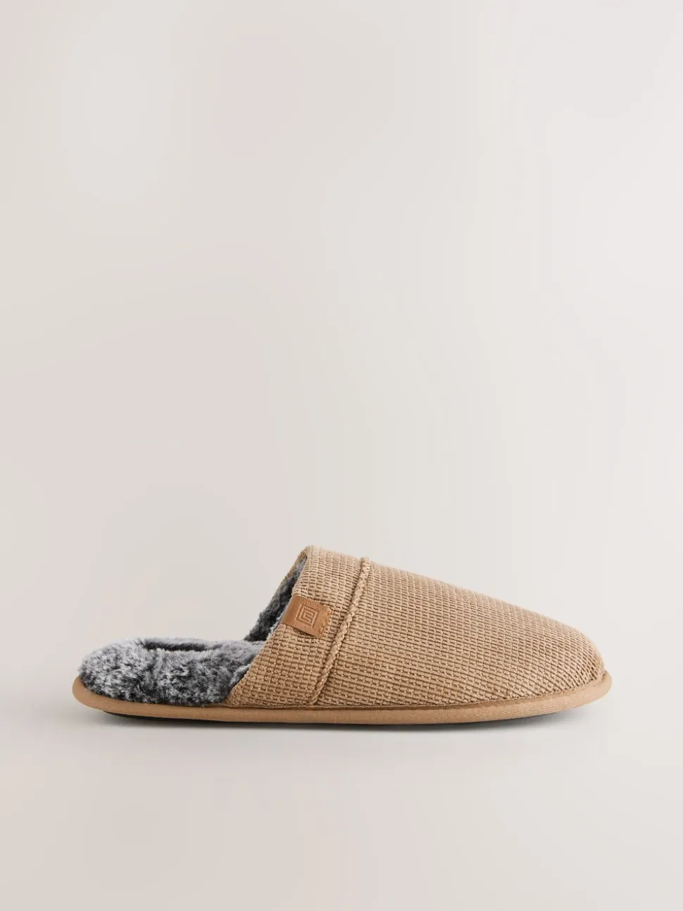Tan Brown Mule Slippers