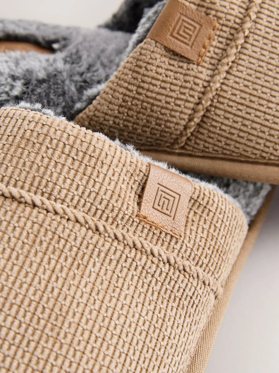Tan Brown Mule Slippers