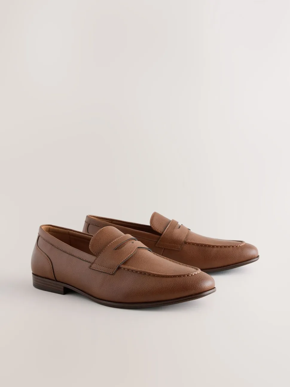 Tan Brown Penny Loafers