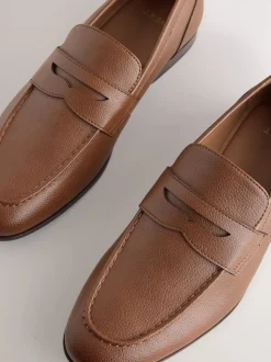 Tan Brown Penny Loafers