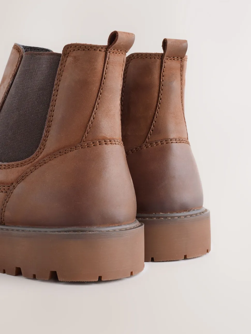 Tan Brown Relaxed Chelsea Boots
