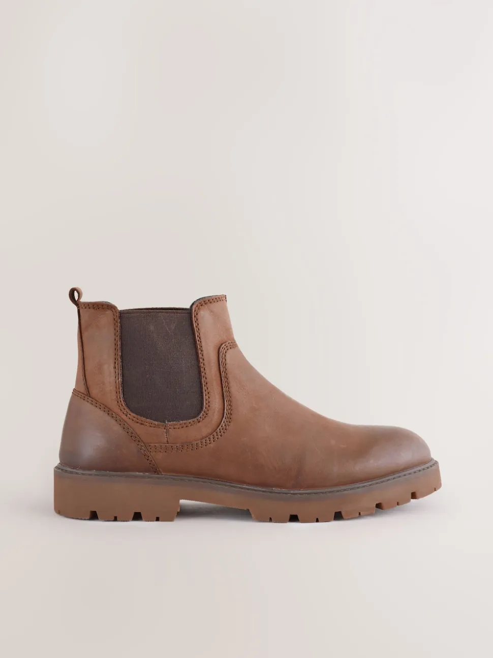 Tan Brown Relaxed Chelsea Boots