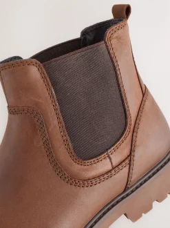 Tan Brown Relaxed Chelsea Boots