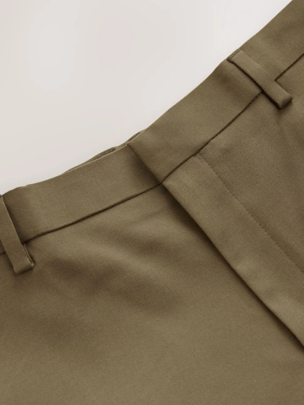 Tan Brown Relaxed Fit Suit Trousers