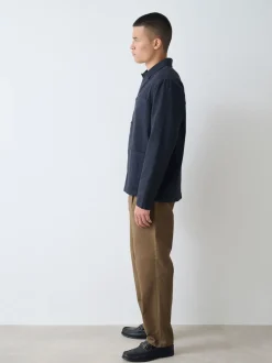Tan Brown Relaxed Tapered Fit Twin Pleated Stretch Chinos Trousers