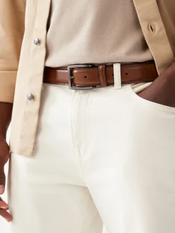 Tan Brown Signature Formal Belt