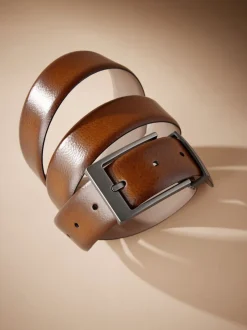 Tan Brown Signature Metal Keeper Belt