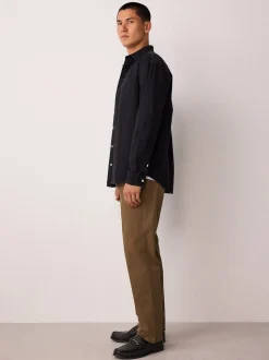 Tan Brown Slim Fit Stretch Chinos Trousers