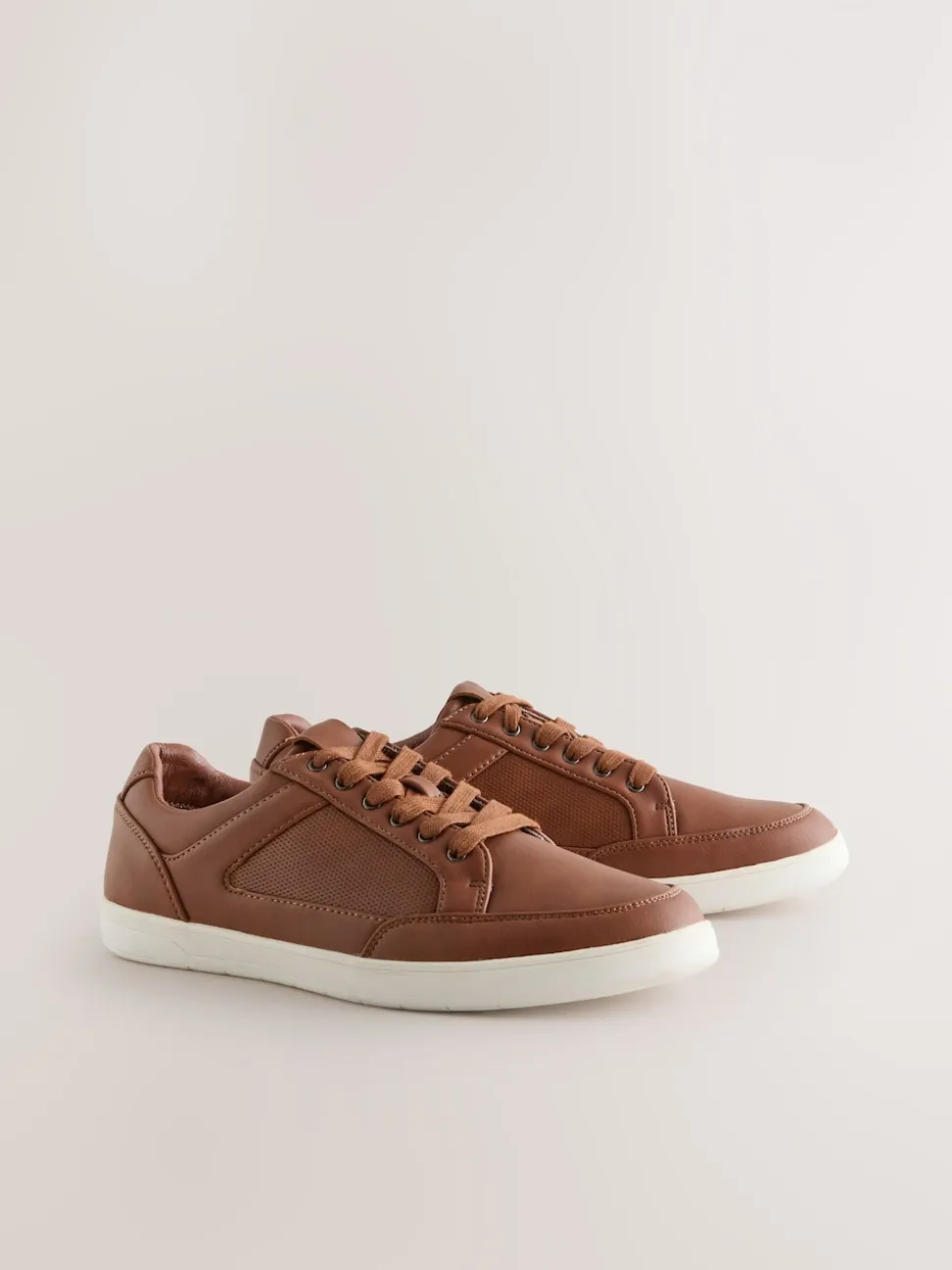 Tan Brown Smart Casual Trainers