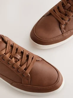 Tan Brown Smart Casual Trainers
