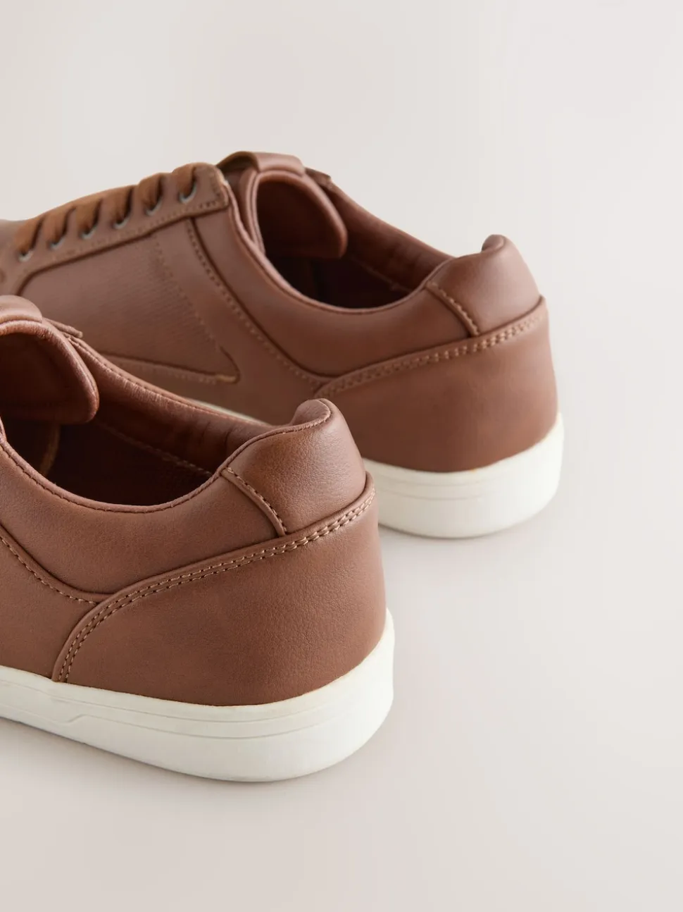 Tan Brown Smart Casual Trainers