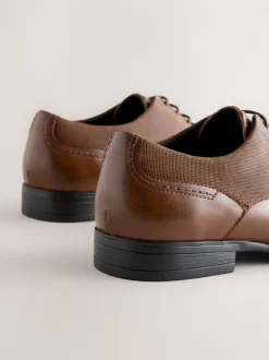 Tan Brown Standard Fit Brogue Shoes