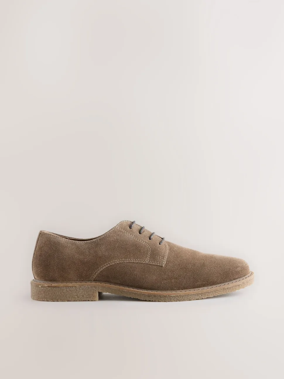 Tan Brown Suede Derby Shoes