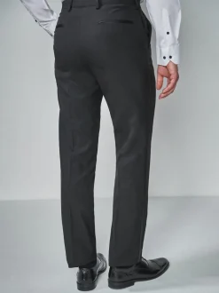 Tape Detail Regular Fit Tuxedo Suit Trousers