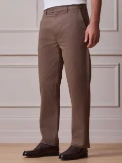 Taupe Straight Fit Ultimate Chino Trousers
