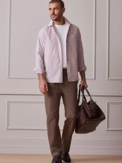 Taupe Straight Fit Ultimate Chino Trousers