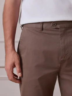 Taupe Straight Fit Ultimate Chino Trousers