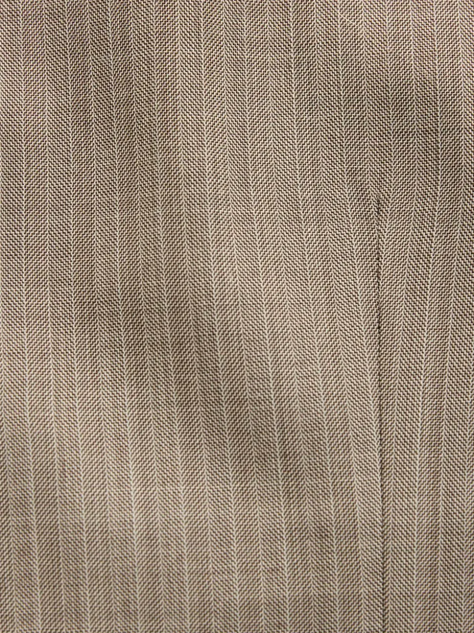 Taupe Striped Herringbone Suit Waistcoat