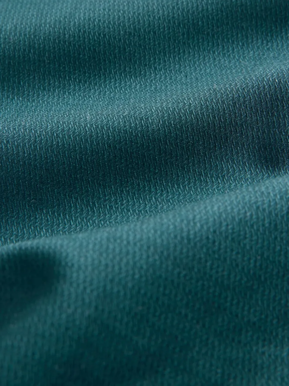 Teal Blue Regular Fit Easy Care Textured Single Cuff Smart Shirt