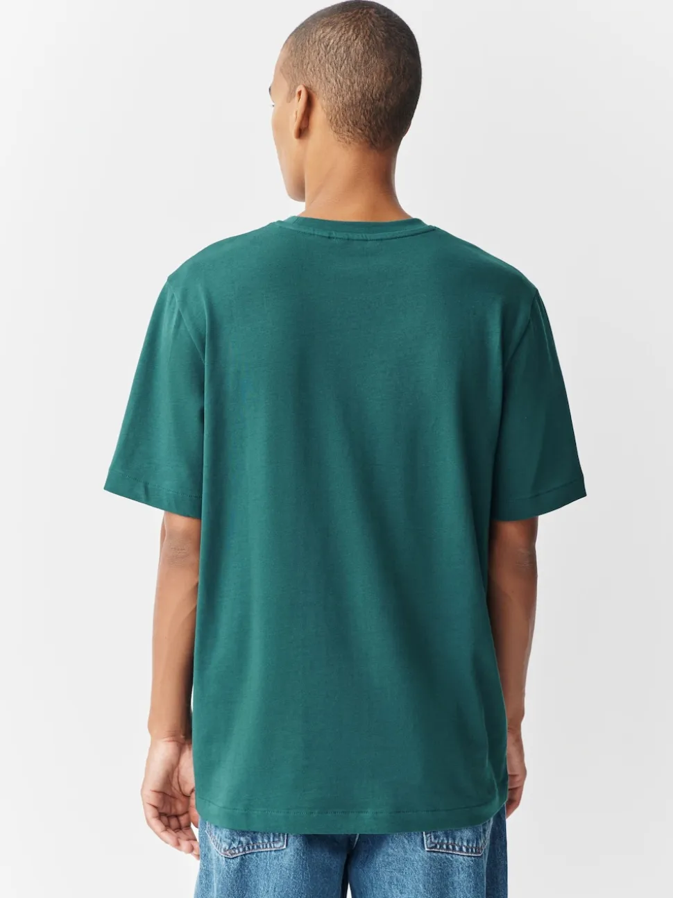Teal Blue Regular Fit Heavyweight T-Shirt