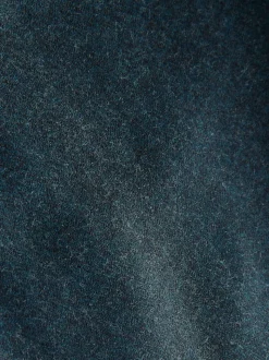 Teal Blue Regular Fit Signature Zignone Italian Wool Cashmere Blend Flannel Suit Trousers