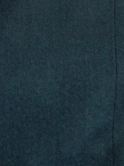 Teal Blue Regular Fit Signature Zignone Italian Wool Cashmere Blend Flannel Suit Jacket