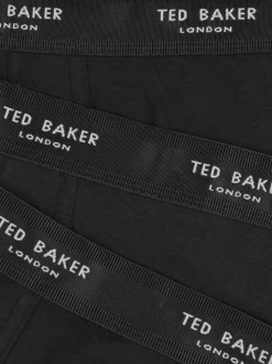 Ted Baker Black Cotton Boxer Briefs 3 Pack