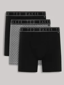 Ted Baker Black Micron Boxer Briefs 3 Pack