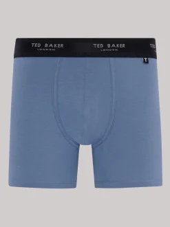 Ted Baker Blue Mix Boxer Trunk Briefs 3 Pack
