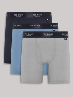 Ted Baker Natural Cotton Boxer Briefs 3 Pack