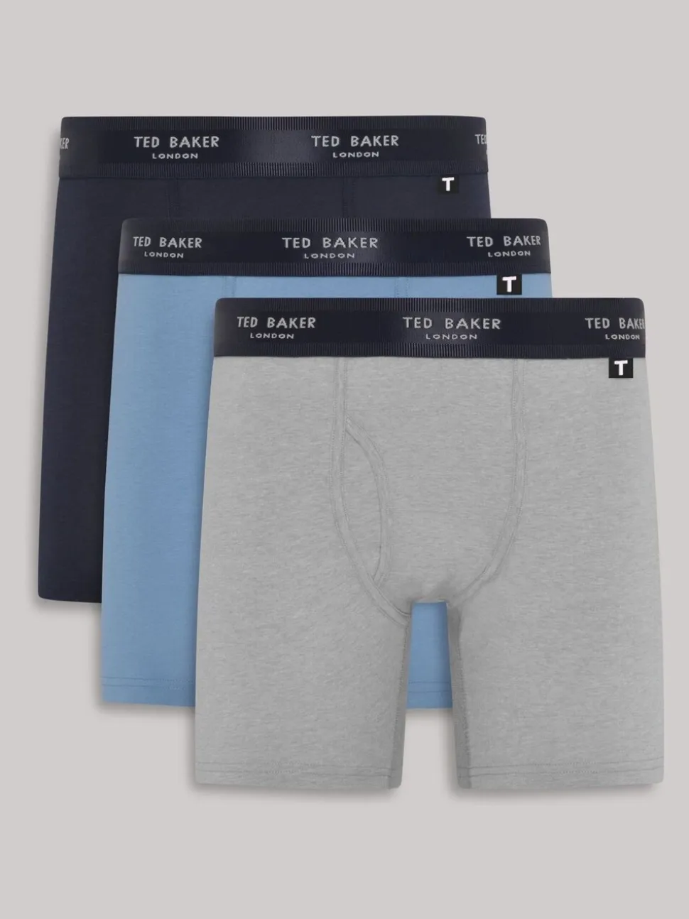 Ted Baker Natural Cotton Boxer Briefs 3 Pack