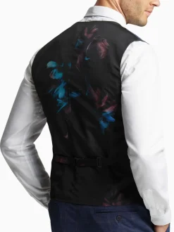 Ted Baker Tailoring Blue Brahe Check Slim Waistcoat