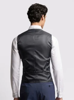 Ted Baker Tailoring Blue Premium Panama Waistcoat