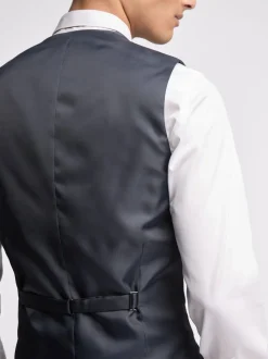 Ted Baker Tailoring Grey Prem Panama Slim Waistcoat