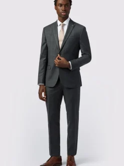 Ted Baker Tailoring Grey Slim Fit Overcheck Jacket