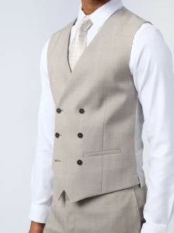Ted Baker Tailoring Natural Donne Check Waistcoat