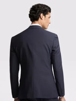 Ted Baker Tailoring Premium Navy Blue Panama Slim Suit Jacket