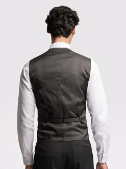 Ted Baker Tailoring Premium Black Panama Slim Waistcoat