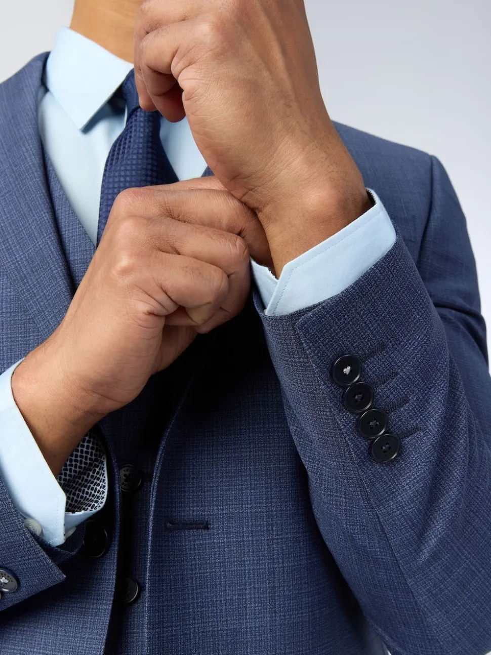 Ted Baker Tailoring Slim Blue Foyle Airforce Scratch Jacket