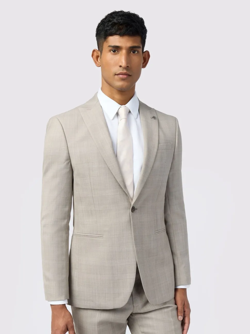 Ted Baker Tailoring Slim Natural Donne Check Jacket