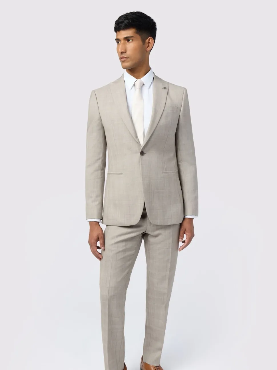 Ted Baker Tailoring Slim Natural Donne Check Jacket