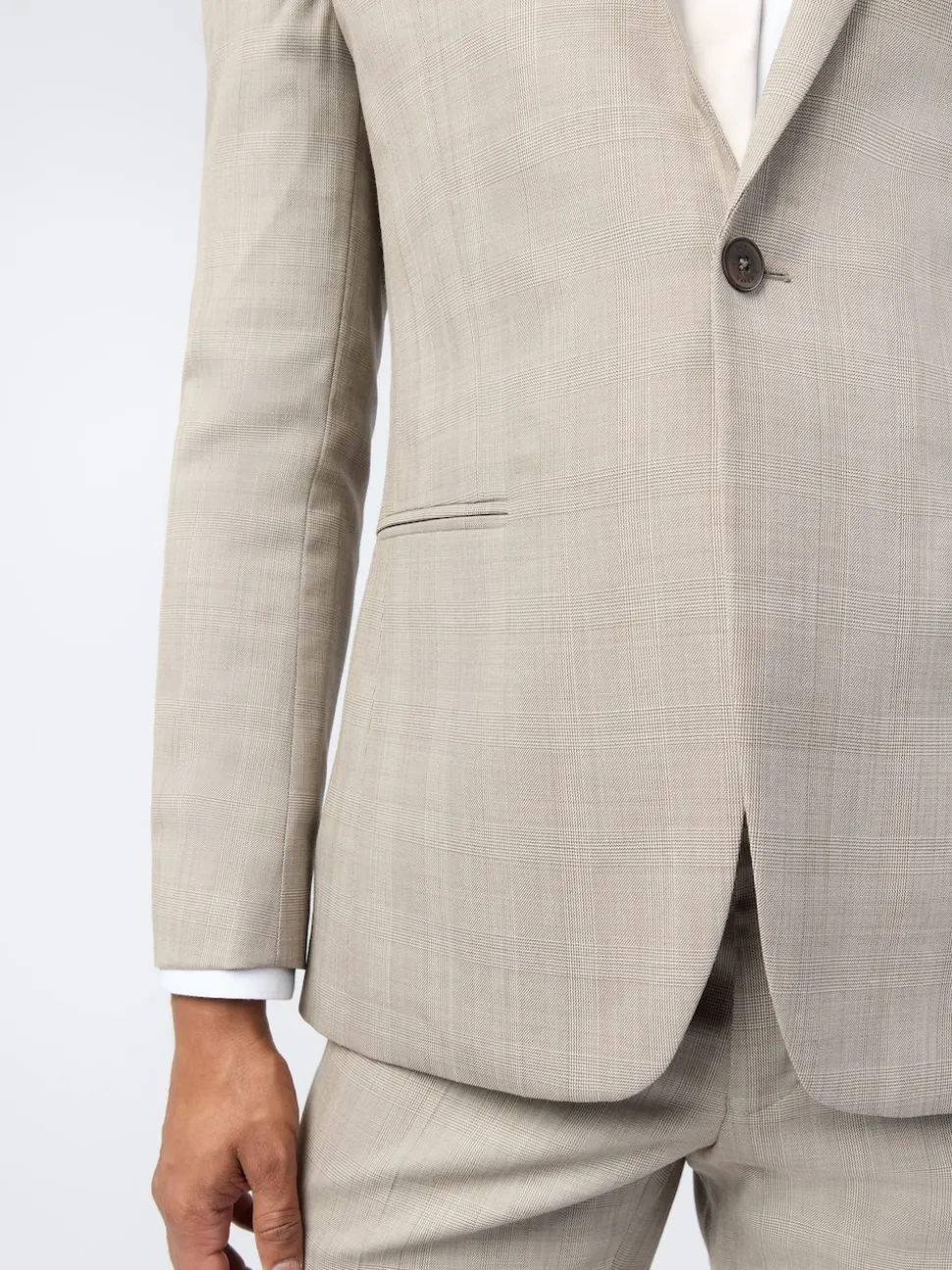 Ted Baker Tailoring Slim Natural Donne Check Jacket
