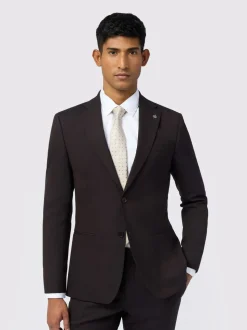 Ted Baker Tailoring Slim Purple Alben Plum Tonic Jacket
