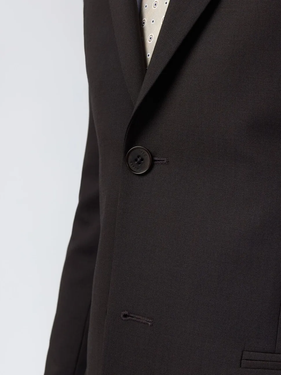 Ted Baker Tailoring Slim Purple Alben Plum Tonic Jacket