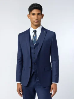 Ted Baker Tailoring Slim Blue Keats Flannel Jacket