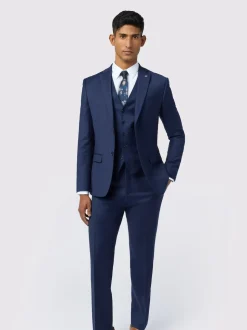 Ted Baker Tailoring Slim Blue Keats Flannel Jacket