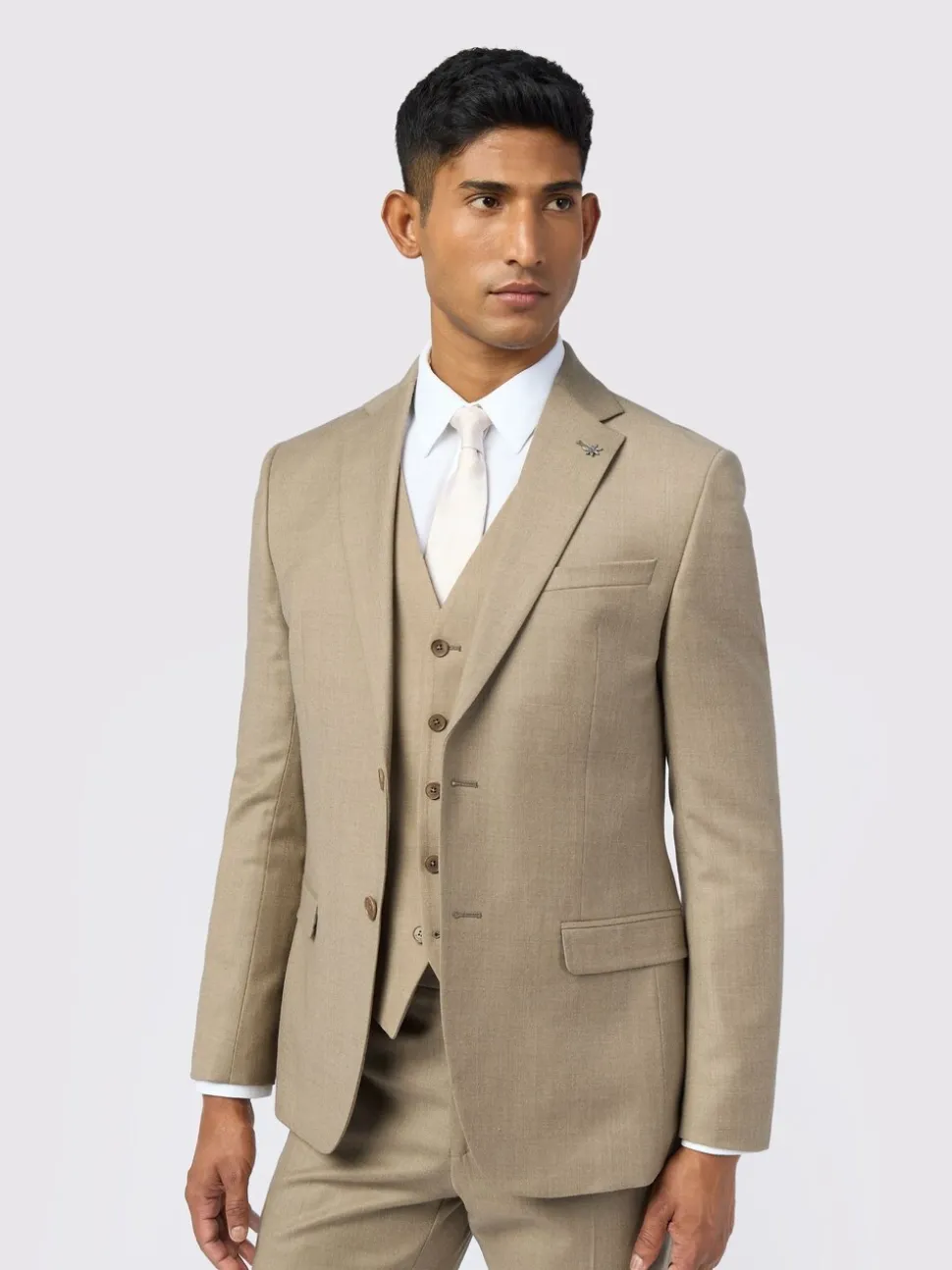 Ted Baker Tailoring Slim Natural Larkin Flannel Jacket