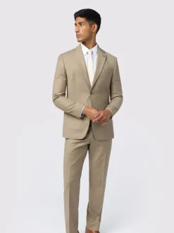 Ted Baker Tailoring Slim Natural Larkin Flannel Jacket