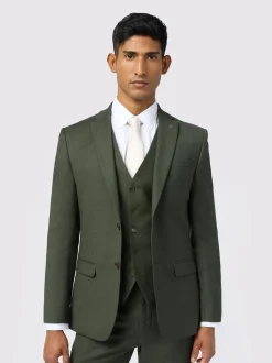Ted Baker Tailoring Slim Green Lear Flannel Jacket