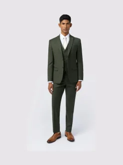 Ted Baker Tailoring Slim Green Lear Flannel Jacket